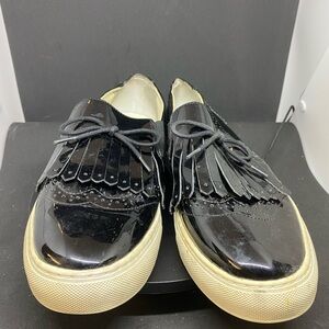 1901 Black Patent Leather Women's Loafers EUC Size 10